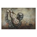 Empire Art Direct Empire Art Direct PMO-120302-4830 Primo Mixed Media Hand Painted Iron Wall Sculpture - Golf PMO-120302-4830